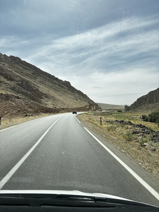 Private Morocco road journey through a mountain pass