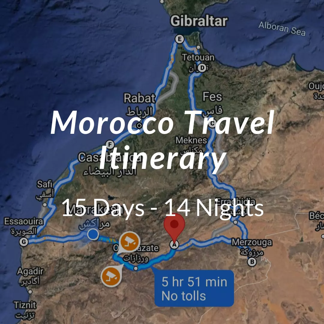 15 Days Morocco Travel Itinerary